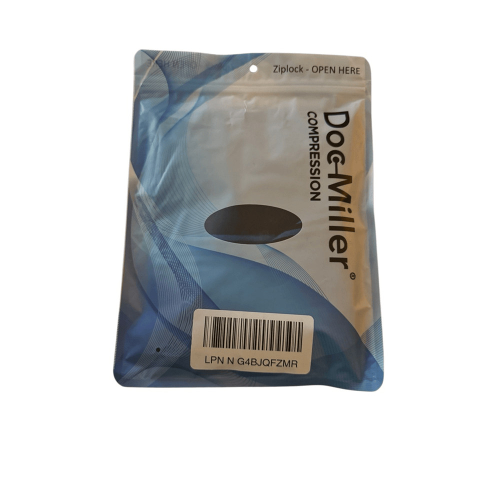 Doc Miller Open Toe Compression Sleeve 1 Pair Black Blue Blue Size XXl